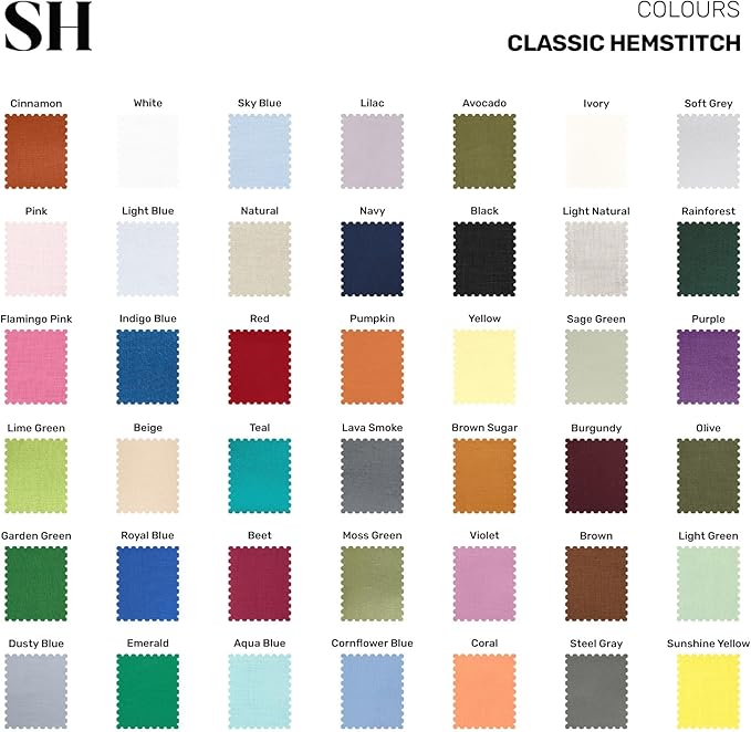 Solino Home Linen Square Placemats Set of 4-100% Pure Linen Black Cloth Placemats 14 x 14 Inch - Classic Hemstitch, Machine Washable Place Mats for Winter, Spring, Easter