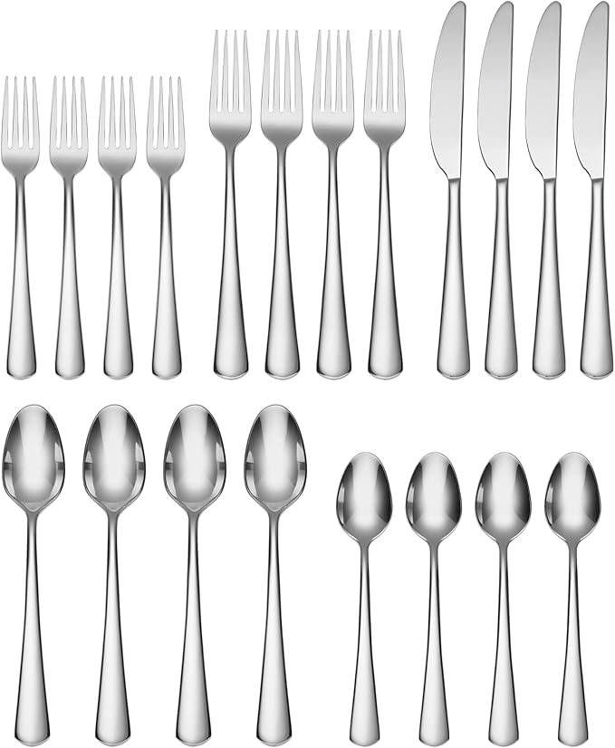 Cambridge 351020BBM12 Zakiya Mirror 20-Piece Flatware Set