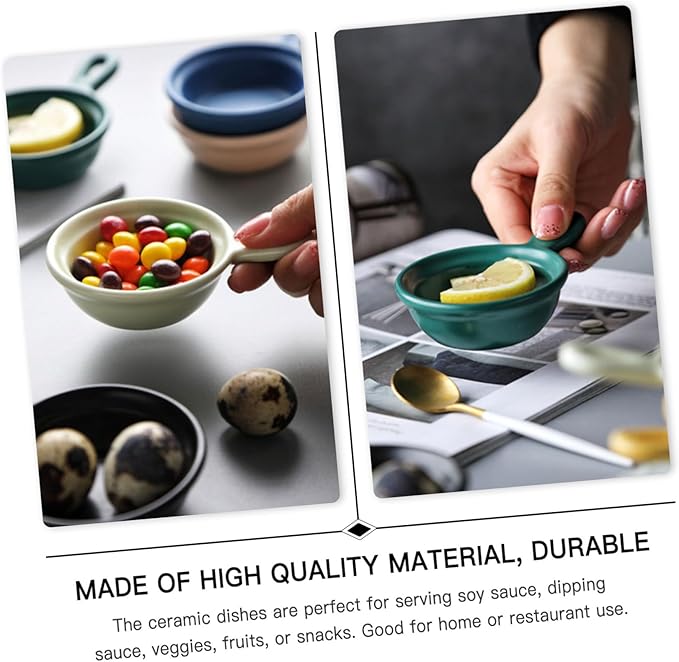 Alipis 4pcs Japanese Style Appetizer Plates Creative Ceramic Snack Holders for Dipping Sauce Versatile Condiment Containers Dessert Trays for Home Restaurant Use