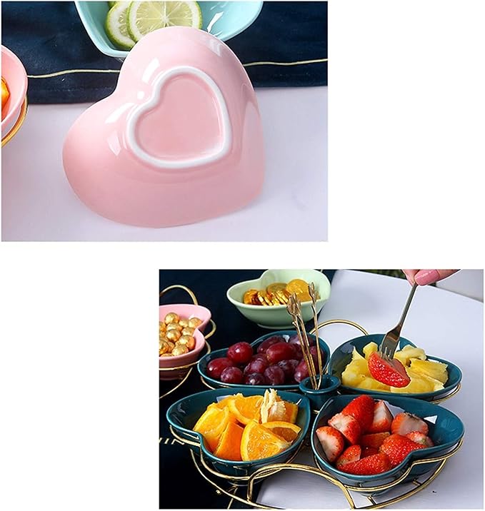 Dip Bowls Set Soy Sauce Dish/Bowls Snack Plate Appetizer Plate Ceramic Tableware Household Seasoning Plate Dipping Sauce Plate Fruit Plate Snack Bowl with Bracket Dippin
