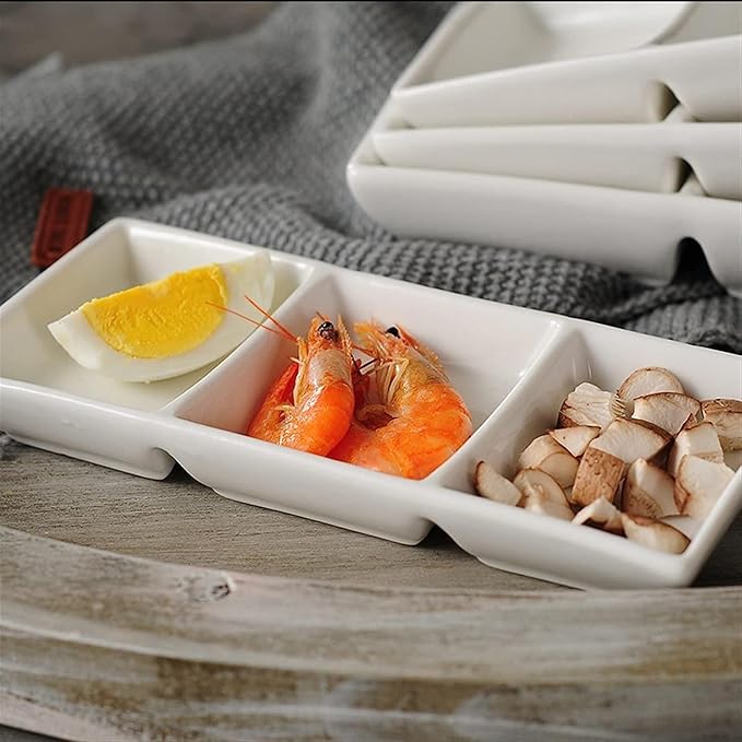 Dipping Dish Dip Bowls Snack Bowl Seasoning Plate Ceramic Sauce Pan Snack Gravy Boat Dessert Bowl Home Sauce Set Kitchen Restaurant Appetizer Plate Seasoning Dish (Color : 8inches)