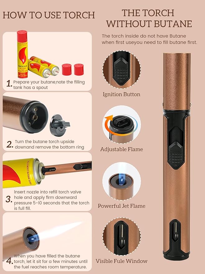 27Pcs Whiskey Smoker Kit with Torch-12 Wood Chips, Ice Ball Mold, Cocktail Smoker Infuser Kit, Old Fashioned Drink Smoker Kit, Birthday Bourbon Whiskey Gifts for Men,Husband,Dad,Him(No Butane)