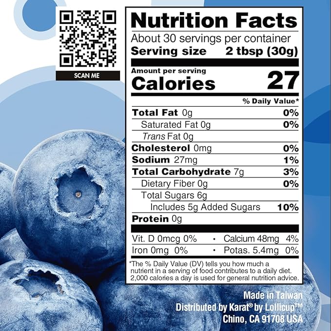 Tea Zone [2 Pound] Blueberry Popping Pearls for Boba tea Beverages, Sweets, Ice Cream Topping-B2056 (2.0lb)