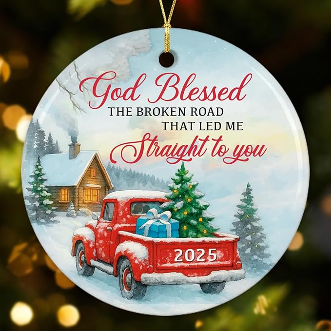 NewEleven Couples Gifts for Christmas - Heartfelt Gifts for Boyfriend, Girlfriend, Wife, Husband - Couples Christmas Ornament from Him, Her - Christmas Ornament