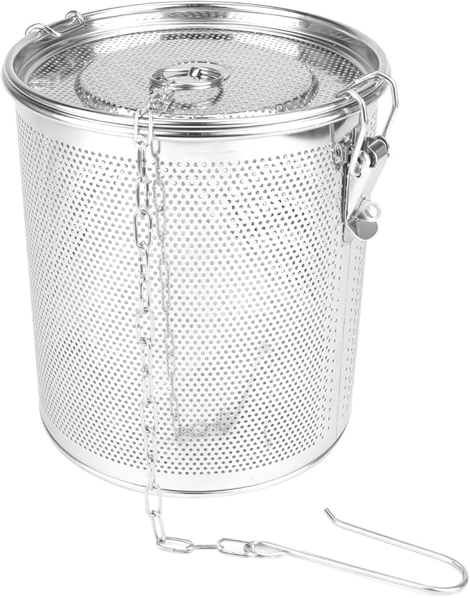 Stainless Steel Spice Filter Seasoning Strainer Cooking Spice Filter Loose Leaf Tea Infuser for Home Restaurant, 6.3x6.8 Inch