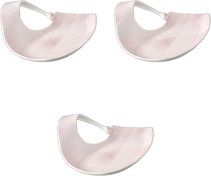 Set of 3 Silver Arched Appetizer Plates, 7.9 x 6.7 x 2.6 inches (20 x 17 x 6.5 cm) | Setomonohonpo
