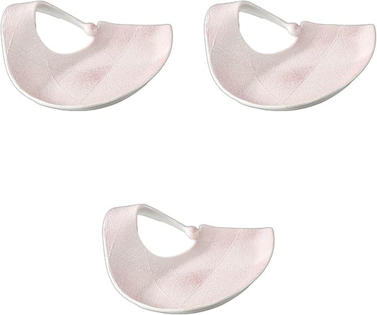 Set of 3 Silver Arched Appetizer Plates, 7.9 x 6.7 x 2.6 inches (20 x 17 x 6.5 cm) | Setomonohonpo