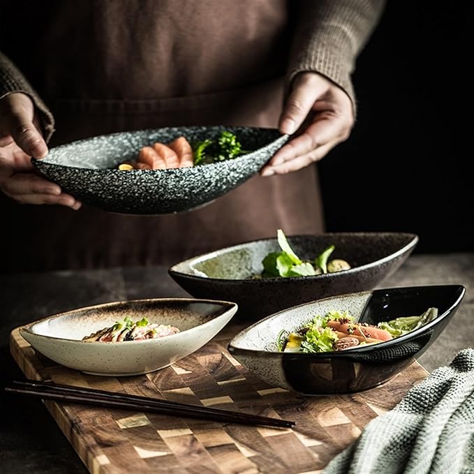 Sauce Dish 1 Piece Specialties Ceramic Plate Creative Deep Dish Soup Bowl Plate Snack Plate Dim Sum Plate Snack Plate(D)