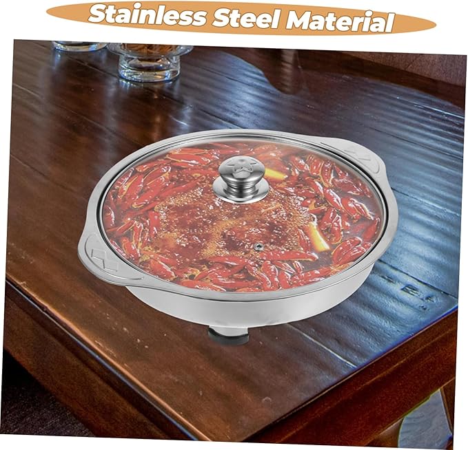 DECHOUS Stainless Steel Tiered Serving Tray Silver Decorative Party Food Holder