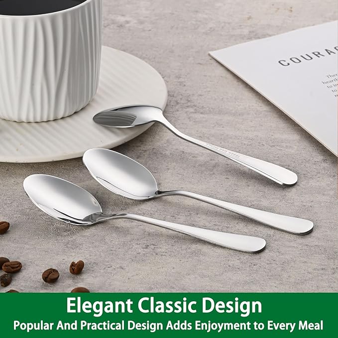 Small Teaspoon,5.5 Inches Stainless Steel Tea Spoons Set Of 8,Espresso Spoon,Durable Dishwasher Safe Small Coffee Spoons,Mini Demitasse Spoon For Dessert