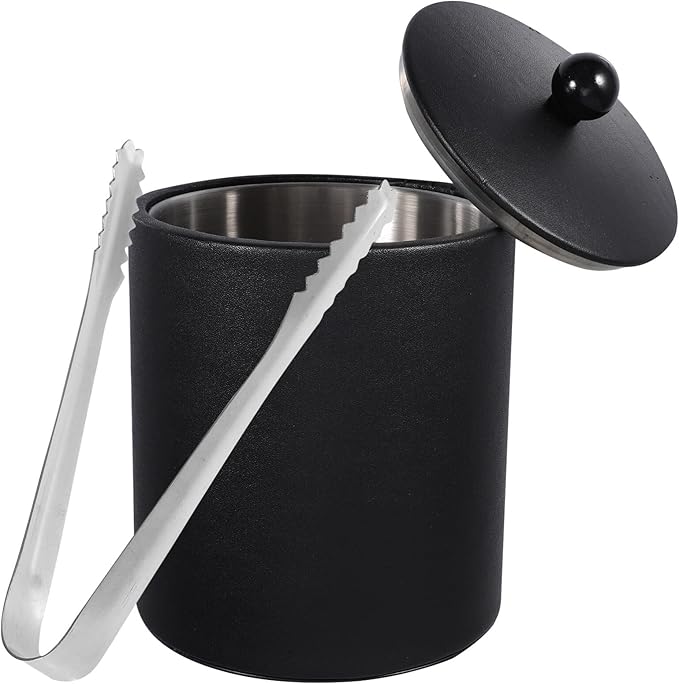 1pc Sturdy Stainless Steel Ice Bucket Thickened Bucket for Wine Beer for Parties Gatherings Home Bars Convenient Practical Design