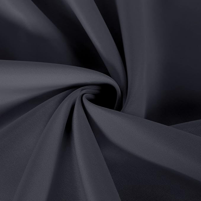 sancua 2 Pack Dark Grey Tablecloth 54 x 54 Inch, Stain and Wrinkle Resistant Square Table Cloth - Washable Polyester Table Cover for Dining Tables, Buffet Parties and Camping