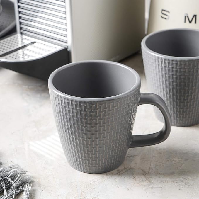 Stone Lain Abigail 16-Piece Dinnerware Set Stoneware, Gray