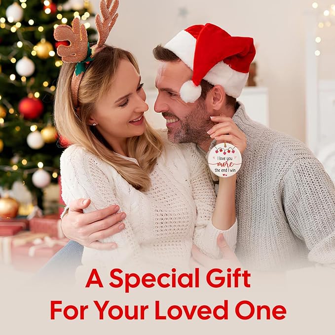 NewEleven Couple Gifts for Her, Him, Meaningful Gift for Girlfriend - Funny Gift for Boyfriend, Husband from Her, Wife - Christmas Ornament