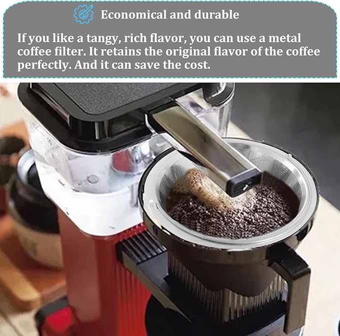 𝙐𝙥𝙜𝙧𝙖𝙙𝙚𝙙 for Moccamaster Filters, #4 Coffee Filter, Coffee Filter for Technivorm Moccamaster KBGV and KBT Coffee Machines, Metal Coffee Filter, Reusable Metal Filters are The Best Gifts.