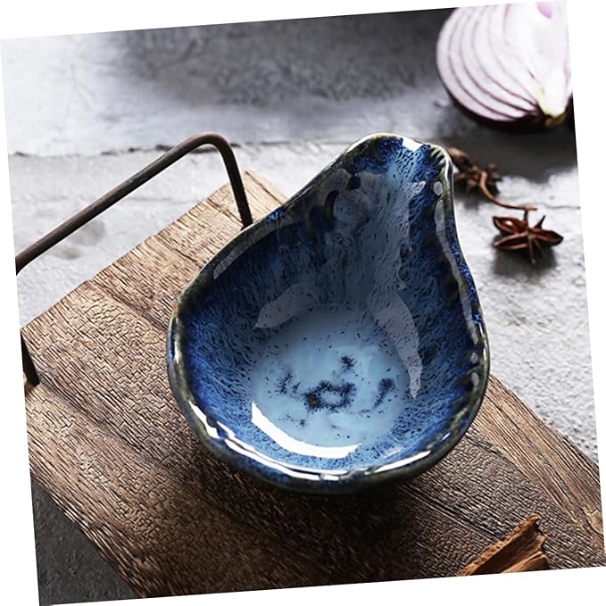 Nordic Style Small Ceramic Snack Plates Set Glazed Dipping Bowls for Sauces and Seasonings Easy Clean Condiment Dishes for Appetizers and Parties