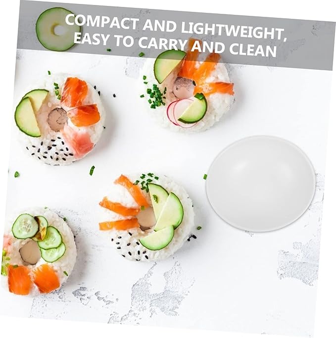 6 Pcs Ingot Bowl Mustard Bowl Appetizer Plates Ceramic Condiment Dishes Sauce Dishes Ceramic Household Bone Bowls Ceramic Dipping Plates Small Ceramics Delicate Dip in Water White