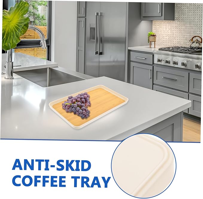Multi Function Skid and Dessert Tray Wear Resistant Household Fruit Plate for Snacks Candies Chocolates and Tea Cups Medium Japanese Style Serving Tray for Parties and Family Use