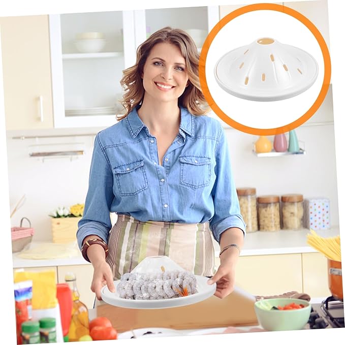 Cabilock Dry Ice Serving Plate Round Tray Smoke Effect Dishwasher Safe Food Presentation Dish for Restaurants and Catering for Parties and Events