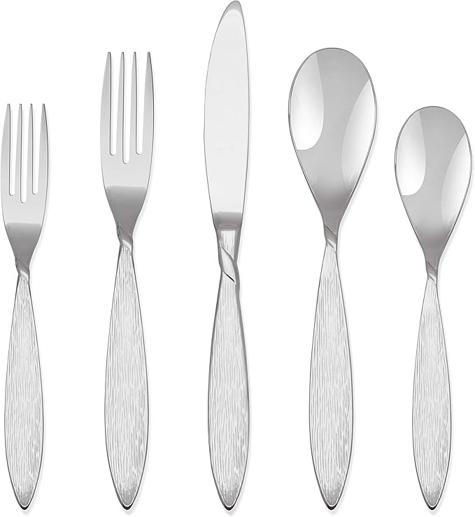 Hampton Forge Wavendon-20 Flatware Set, Service for 4, 18/10, 20-Piece, Silver