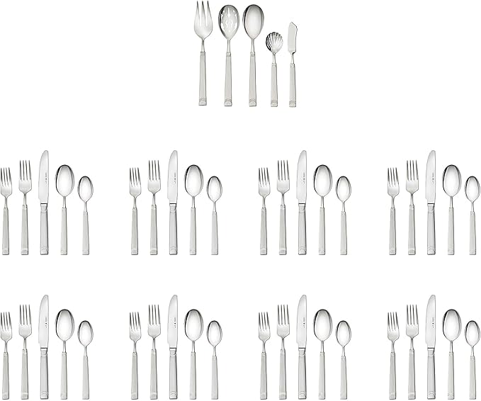HENCKELS Joy 45-pc 18/10 Stainless Steel Flatware Set
