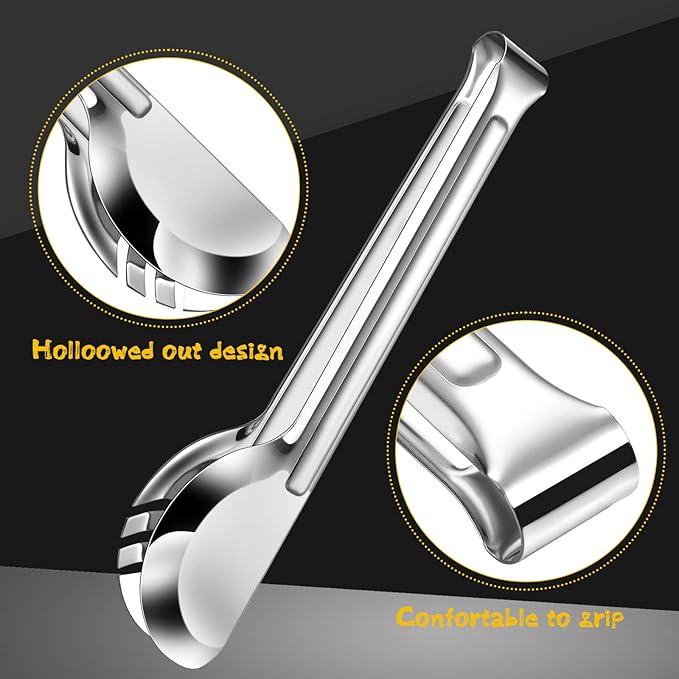 Thenshop 30 Pcs Stainless Steel Serving Utensils Set Flatware Set Include Large Serving Spoons Slotted Spoons Forks Soup Ladle Pie Server and Tongs for Buffet Party(Silver)