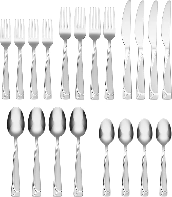 Cambridge 425520CSLG12 Mena 20-Piece Flatware Set