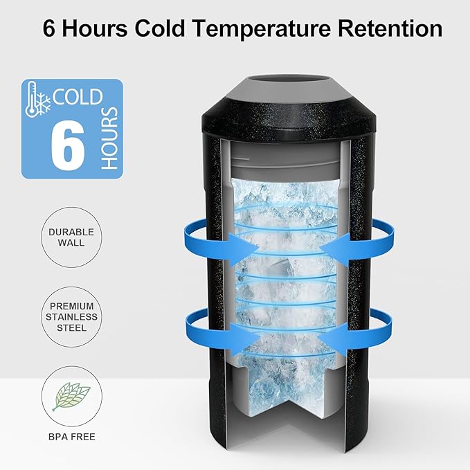 Wine Chillers for Bottles-Ideal Gift for Wine Lover, Stainless Steel Portable Champagne Cooler Sleeve Bucket-Double Walled Vacuum Insulated for Most 750ml Bottles with Long-Lasting Temperature Control