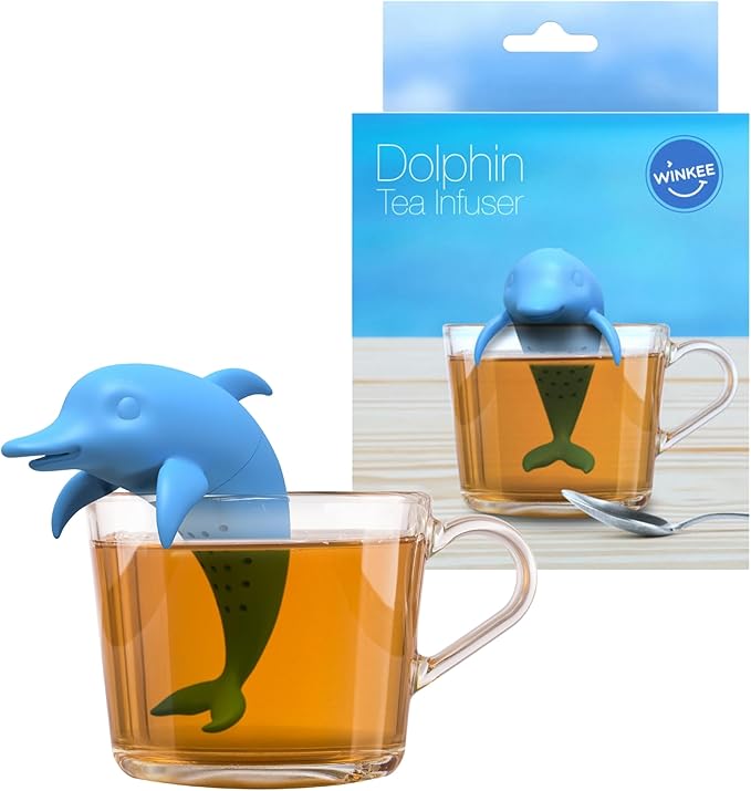 Winkee - Cute Animal Tea Strainer | Tea Infuser for Loose Tea I Funny Tea Infuser I Tea Strainer for Cup