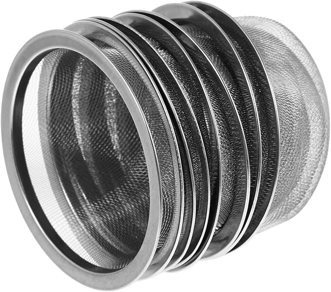 YARNOW 8 Pcs Stainless Steel Tea Infuser Basket, 3 Inch Diameter, Teapot Mesh Strainer Insert for Loose Leaf Tea and Coffee Brewing