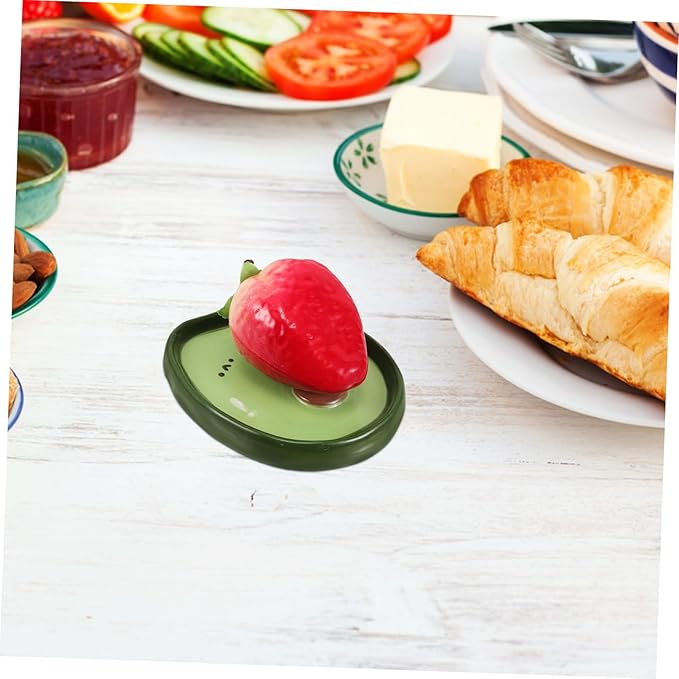 Mobestech Elegant European Style Ceramic Plate Fruit Shape Snack Serving Tray for Dinner Decorative Salad Dessert Plate
