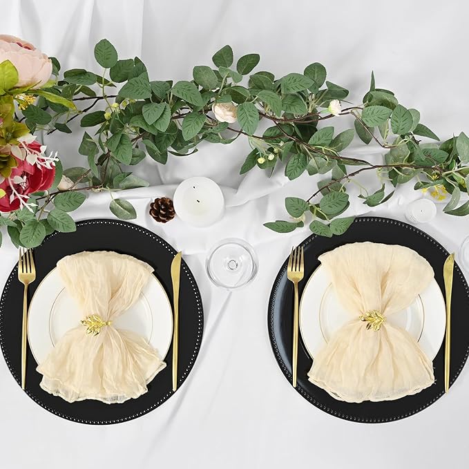 36 Pcs Black Charger Plates Round Charger Plates13 Inch Bulk Wedding Dinner Elegant Reusable Plastic Chargers Plates Wedding Holiday Party Baby Shower Event Decoration (Black)
