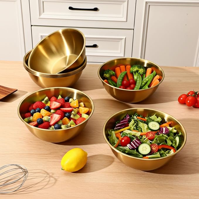 12 Pcs 1.5qt Stainless Steel Mixing Bowls with Graduations Bulk Metal Salad Mixing Bowl with Scale Nesting Metal Prep Reusable Baking Cooking Food Soup Storage Organizers for Kitchen Refrigerator