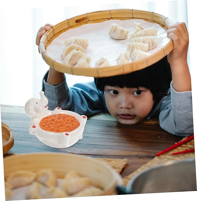Appetizer Dish Large Capacity Sauce Bowl Ceramic Seasoning Plate for Mustard Sauce Sugar Salads Kitchenware