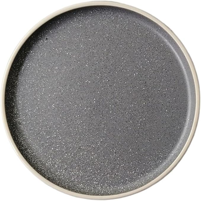 SONGCHAO Party Supplies Plate Ceramic Household Dishes Breakfast Lunch Dinner Afternoon Tea Steak Household Commercial Kitchen Fruit Tray Party Plates (Color : 009)