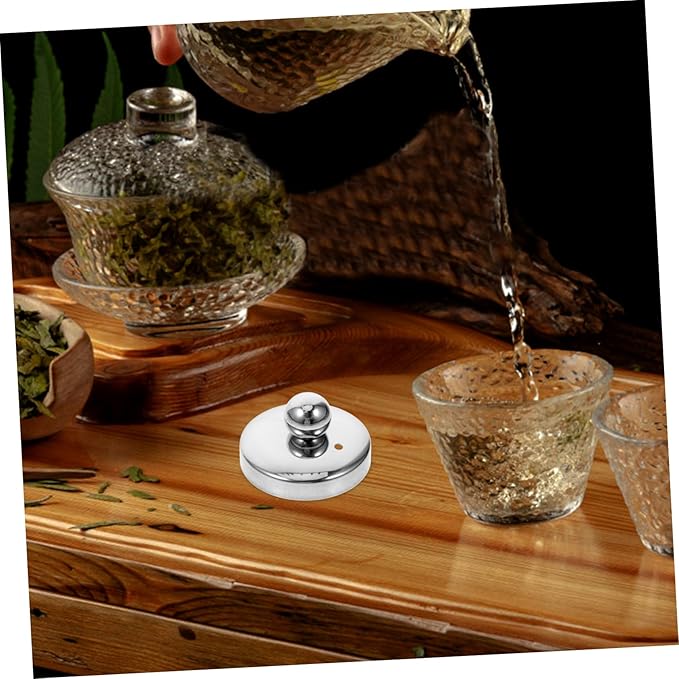 Stainless Steel Tea Mug Lid with Strainer Replacement Cover for Teapots and Tea Accessories Quick Installation for