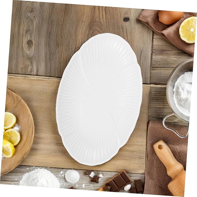 Ceramic Serving Plate Elegant Multi-purpose Dinnerware for Soup Salad Appetizers and Decorative Tabletop Use for Parties and Home Decor