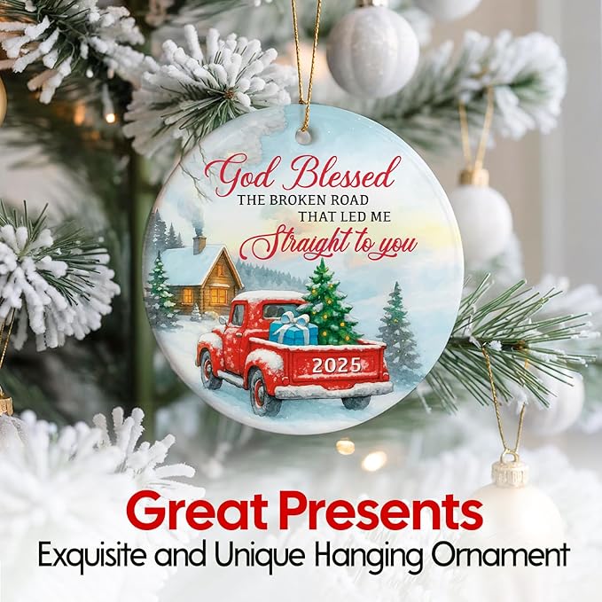 NewEleven Couples Gifts for Christmas - Heartfelt Gifts for Boyfriend, Girlfriend, Wife, Husband - Couples Christmas Ornament from Him, Her - Christmas Ornament