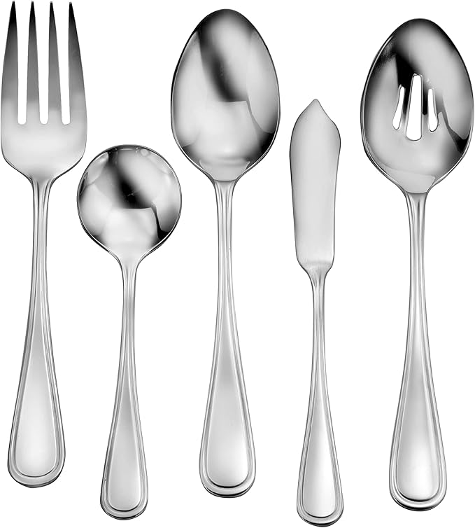 Liberty Tabletop Classic Rim 65 Piece Flatware Set for 12 Made in USA
