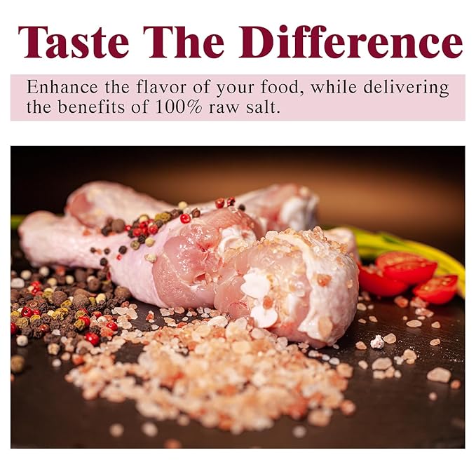 Himalayan Chef Pink Himalayan Salt Coarse Grain, 5 lbs Plastic Jar - Pure, Natural, Kosher, Mineral-Rich, Ideal for Grinder Refills, Cooking, Seasoning
