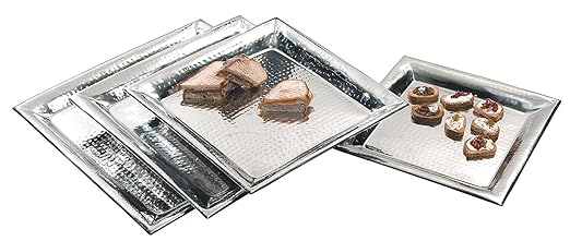 American Metalcraft HMSQ20 Trays, 20" Length x 20" Width, Silver