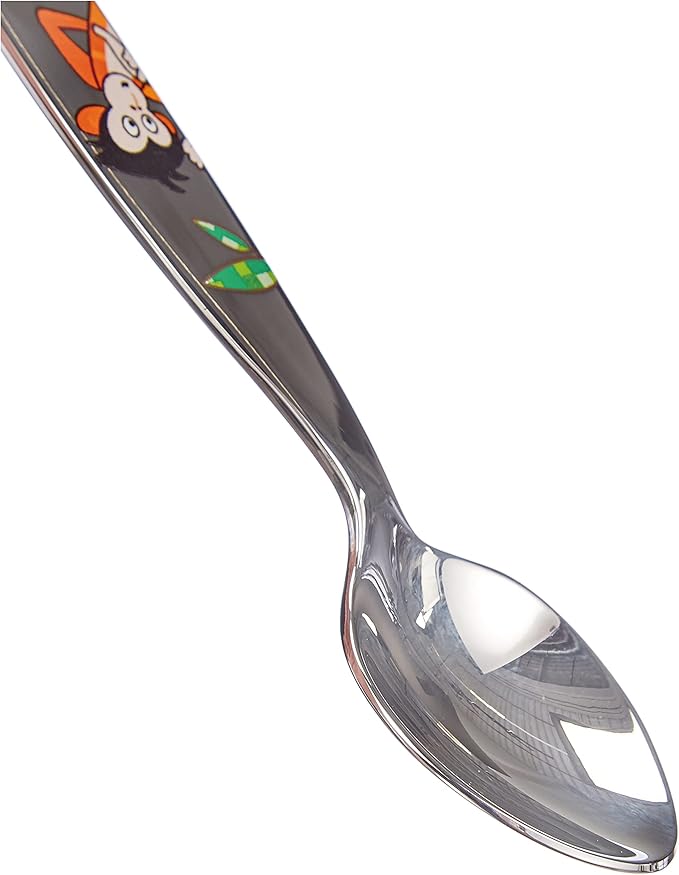 Zwilling 4-Piece Children's Cutlery Set, for Children from 3 Years, 18/10 Stainless Steel, Jungle, Silver