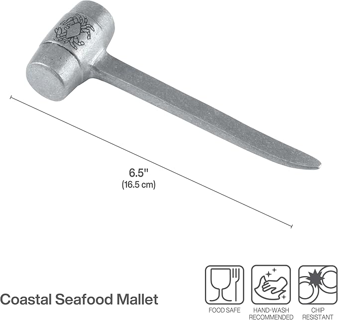 Wilton Armetale Seafood Mallet,Silver 6.5-Inch