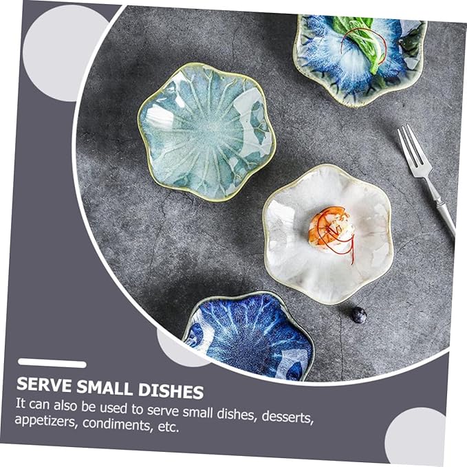 Mikinona Ceramic Sauce Dishes Set 3pcs Mini Black Appetizer Plates for Serving Seasoning Bowl Perfect for Tapas Appetizers