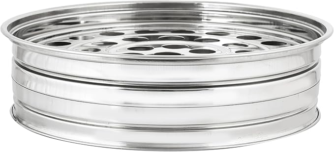VJR Silver Premium Communion Tray – Stainless Steel Church Communionware Set – Holds 40 Cups – Tray Only Without Lid – Church Supplies