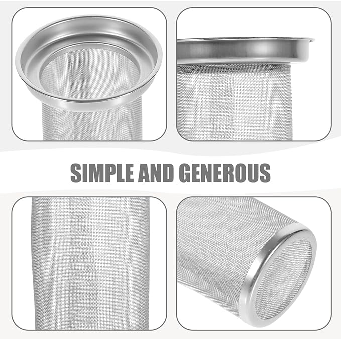 Luxshiny Stainless Steel Tea Strainer for Loose Leaf Tea Infuser Filter Pot Strainers Mesh Basket for Home Kitchen Brewing