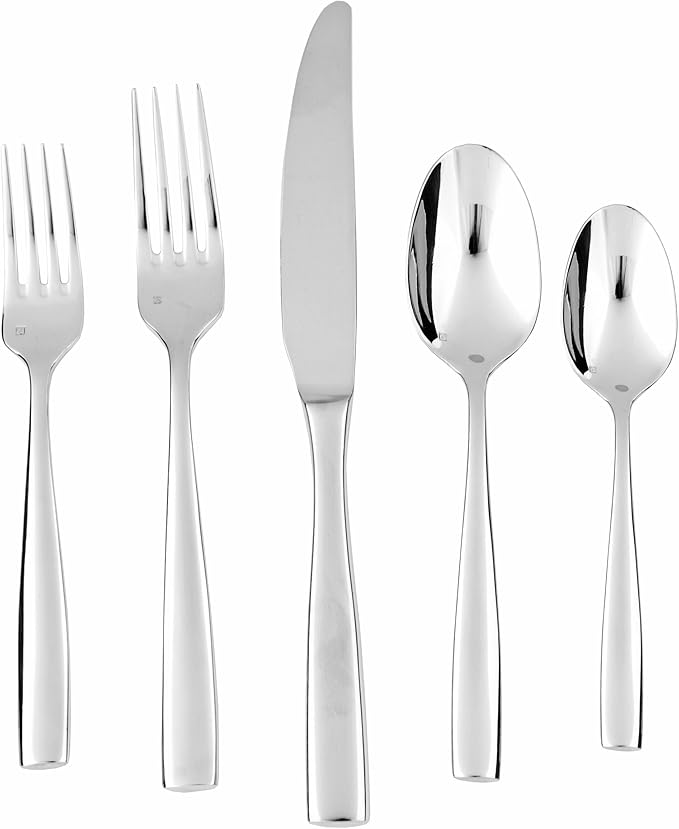 Fortessa Lucca 18/10 Stainless Steel Flatware Table Fork, Set of 12