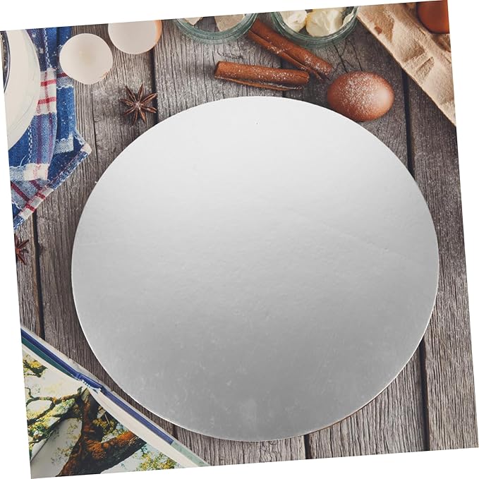 Unomor 10pcs Round Cake Boards Cake Trays Dessert Display Plates Decorative Serving Trays
