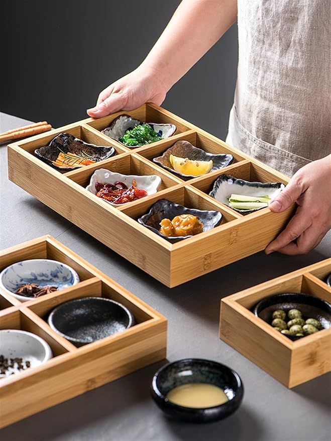 Dipping Bowls Creative Japanese Ceramic Plate Snack Dish Household Tableware Seasoning Plate Dipping Plate Soy Sauce Plate Vinegar Plate Appetizer Bowls(A)
