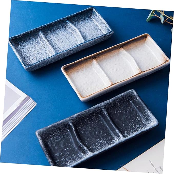 Home Use Ceramic Appetizer Plates Seasoning Dish for Dipping Sauces Mocha Color Easy to Clean Flavor Bowl for Parties Everyday Use